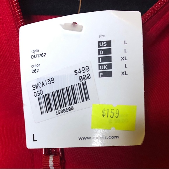 Esprit Red Short Sleeve hoodie - Picture 4 of 7